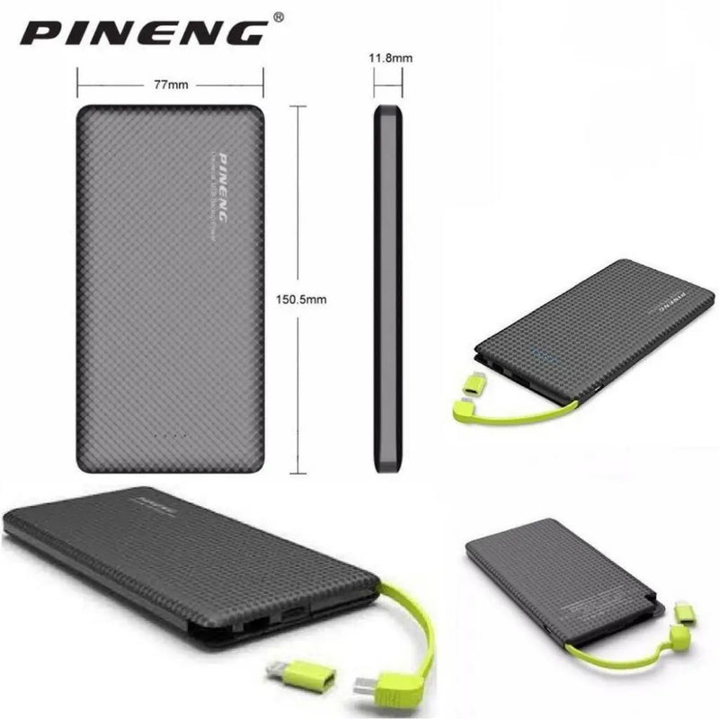 Power Bank 10.000mAh com adaptador de IPhone